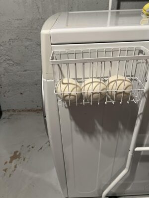 Magnetic Dryer Ball Holder Plus 6 XL Wool Dryer Balls from New Zealand Wool- Laundry Dryer Balls Storage Containers: Easy Install Without Tools, Magnetic Basket for Dryer Balls photo review