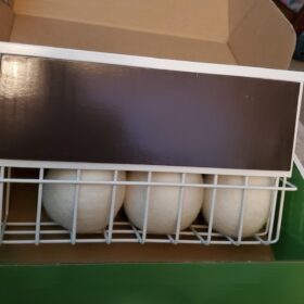 Magnetic Dryer Ball Holder Plus 6 XL Wool Dryer Balls from New Zealand Wool- Laundry Dryer Balls Storage Containers: Easy Install Without Tools, Magnetic Basket for Dryer Balls photo review