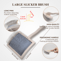 Large slicker brush