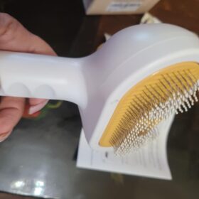 ENUKYCOM 2025 Steam Brush for Dogs and Cats - Pet Grooming Brush with Spray for Cats & Dogs; Water/Mist/Steam Brush for Cat & Dog; 4in1: Self Cleaning, Anti Static Shedding Spray Comb, Hair Removal, Misting Indoor Steamy Grooming Brush photo review