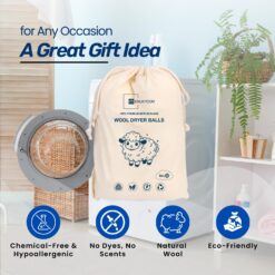 Best Dryer Ball Kit: 6 XL Wool Dryer Balls