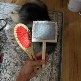 ENUKYCOM Specialized Grooming Tool for Great Pyrenees and Doodles (Goldendoodles, Poodles & Labradoodles) - Dog Slicker Brush & Comb Kit: Work Through Dense and Long Coats, for Both Matted Hair and Shedding photo review