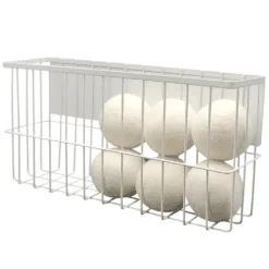 Alternative view of ENUKYCOM 6 XL Wool Dryer Balls & Magnetic Dryer Ball Holder XXL Size - Natural Fabric Softener, Reusable, Reduces Clothing Wrinkles and Saves Drying Time - Dryer Ball Container for Laundry Room Storage