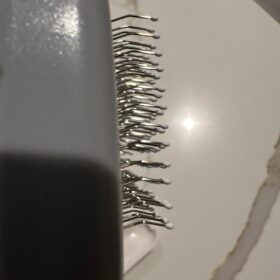 ENUKYCOM Upgraded 2025 Pet Grooming Brush for Cats & Small Dogs with Negative Ion Technology eaning Pet Grooming Brush with Negative Ion Technology – Slicker Brush for Cats & Dogs, Reduces Shedding, Gentle on Skin, Easy Release Button for Long & Short Hair photo review