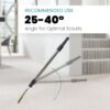 Dog Hair Carpet Rake – Pet Hair Remover Broom with 60" Handle, Includes Wall Clamp & Laundry Fur Catcher Gift - Image 6