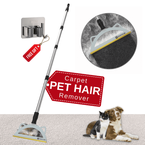 Pet Hair Remover Broom for Low Pile Carpet