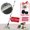 Carpet Rake for Pet Hair Removal with Adjustable Handle