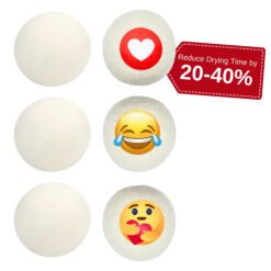 White Wool Dryer Balls – Reusable Dryer Balls for Laundry, 6-Pack