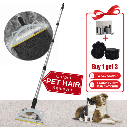 Dog Hair Carpet Rake with Laundry Fur Catcher Gift