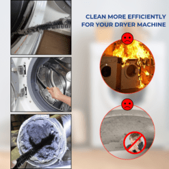 Lint Trap Cleaning Tool Removing Lint from Dryer Vent