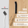 2025 Wooden Handle Crevice Gap Cleaning Brush (2PCS) & Dryer Lint Brush Vent Trap Cleaner - Hard Bristle Cleaning Tool Kit for Kitchen, Bathroom, Window Tracks, Grout, Refrigerator Coil & Home Use - Image 3