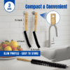 2025 Wooden Handle Crevice Gap Cleaning Brush (2PCS) & Dryer Lint Brush Vent Trap Cleaner - Hard Bristle Cleaning Tool Kit for Kitchen, Bathroom, Window Tracks, Grout, Refrigerator Coil & Home Use - Image 9